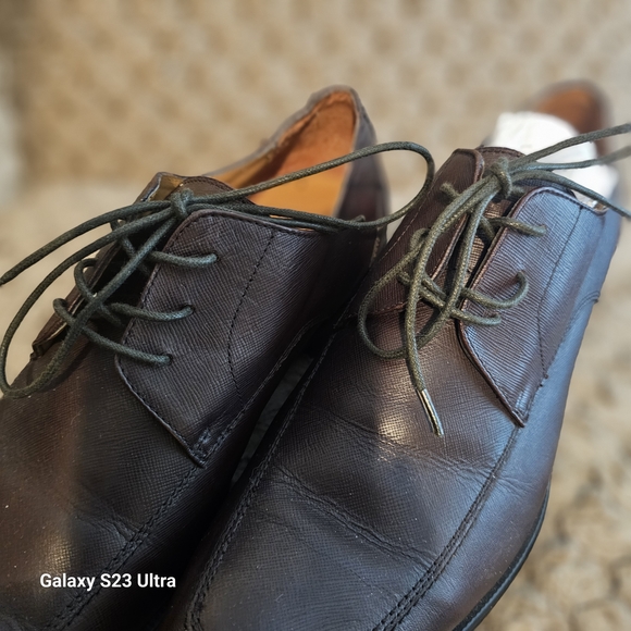 Aldo Dark Brown Leather Derbys - Picture 1 of 10